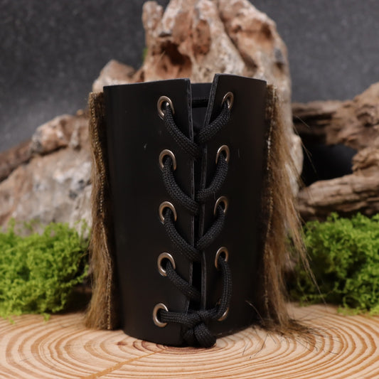 Medieval Fur Patchwork Wristband ZSJ-206