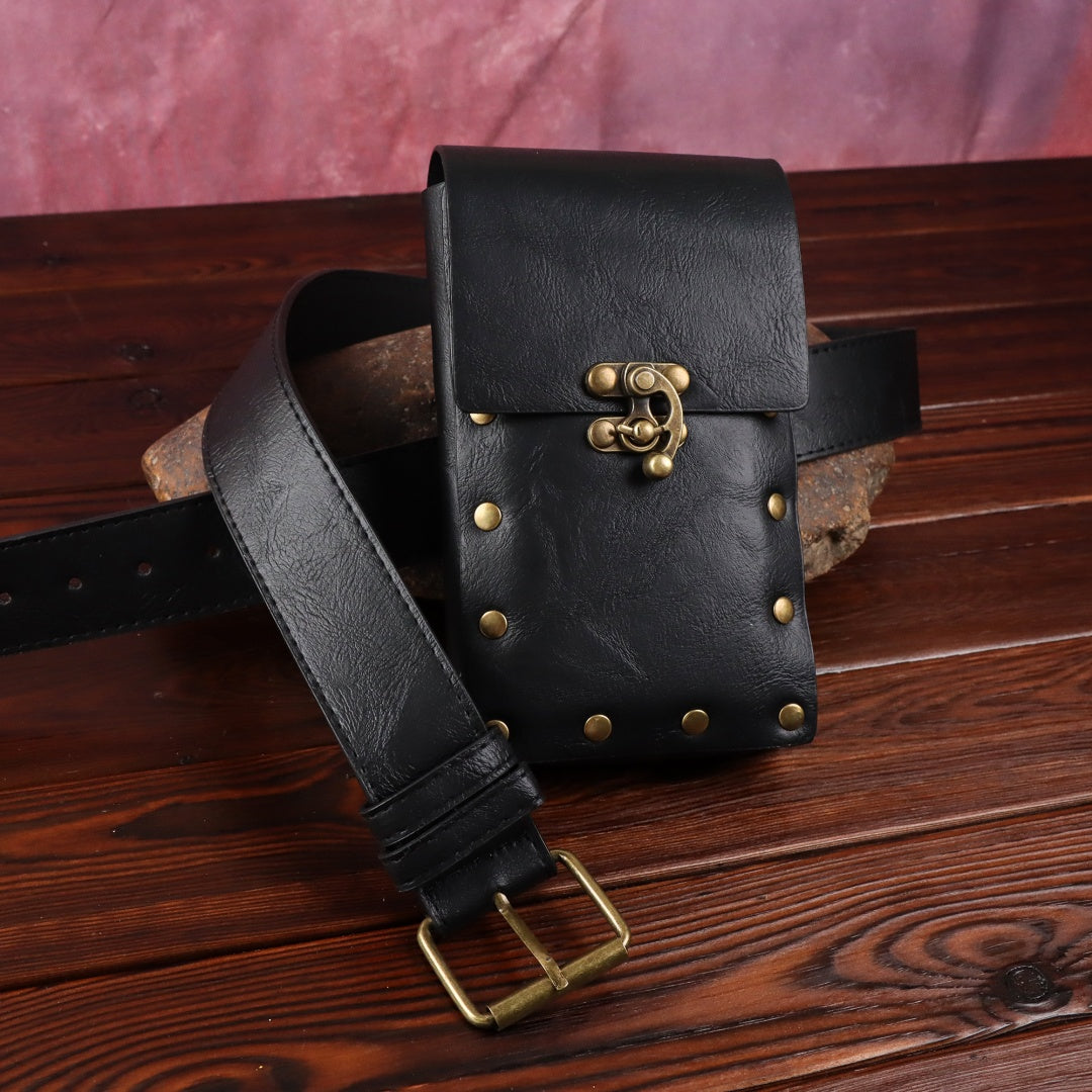 Furealux Medieval waist bag set ZSJ-142 Black