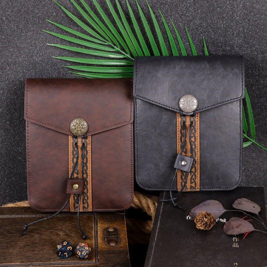 Medieval leather buckle square bag ZSJ-223